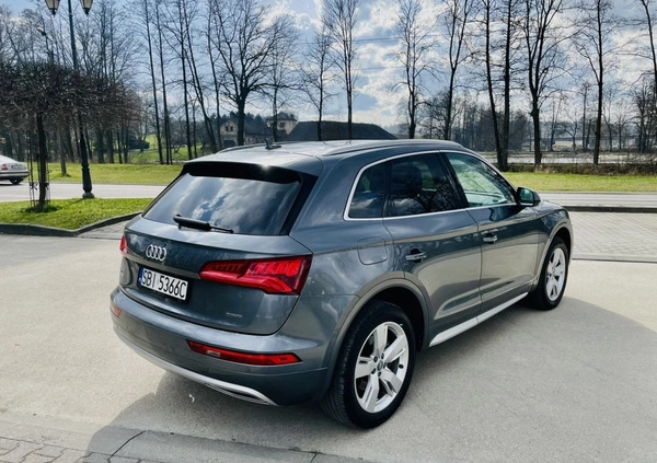 Audi Q5 cena 122800 przebieg: 65000, rok produkcji 2019 z Biała małe 667